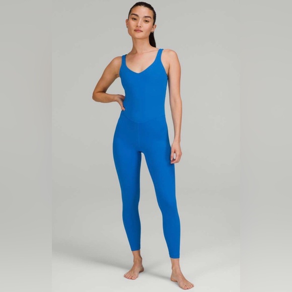 LULULEMON Athletics/ One-Piece Jumpsuit Bodysuit Size 8 Blue - Picture 2 of 8